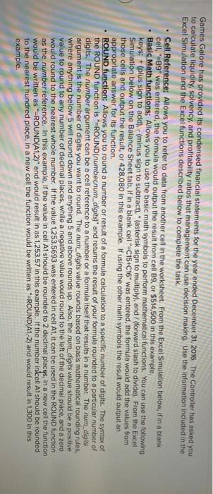  please explain exact functions to input to get the answer for