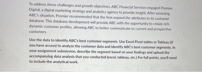 niche insurance product to customers. Founded in 1975, ABC was the first