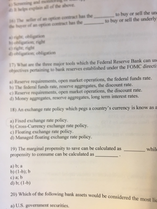 the role of financial intermediaries: A) A bank receives $20 million dollars