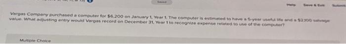  value. What adfusting entry would Vargas record on December 31 ,