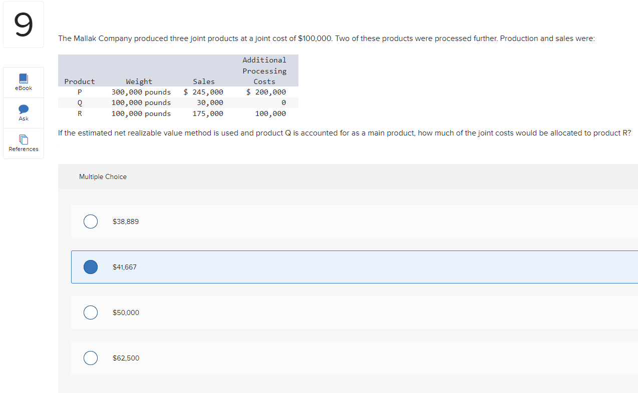 which of the products should be processed further? Multiple Choice Sweet Meats