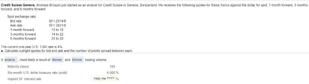 I just need help finding the implied SF interest rate. Please help