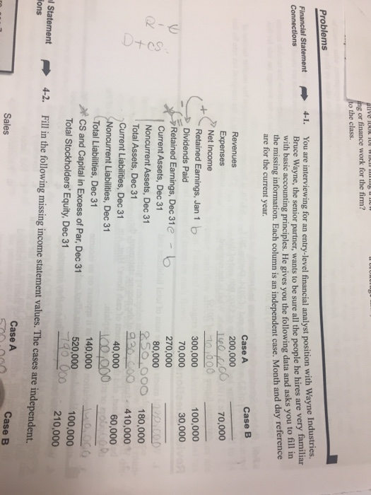  Please explain how to do case b g or finance work