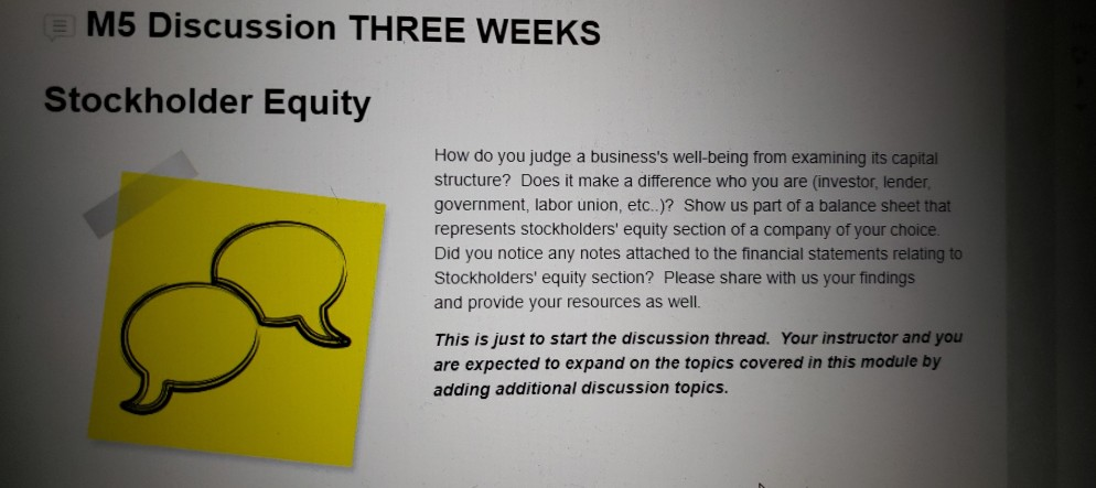 can someone answer this and create a balance sheet?? E M5