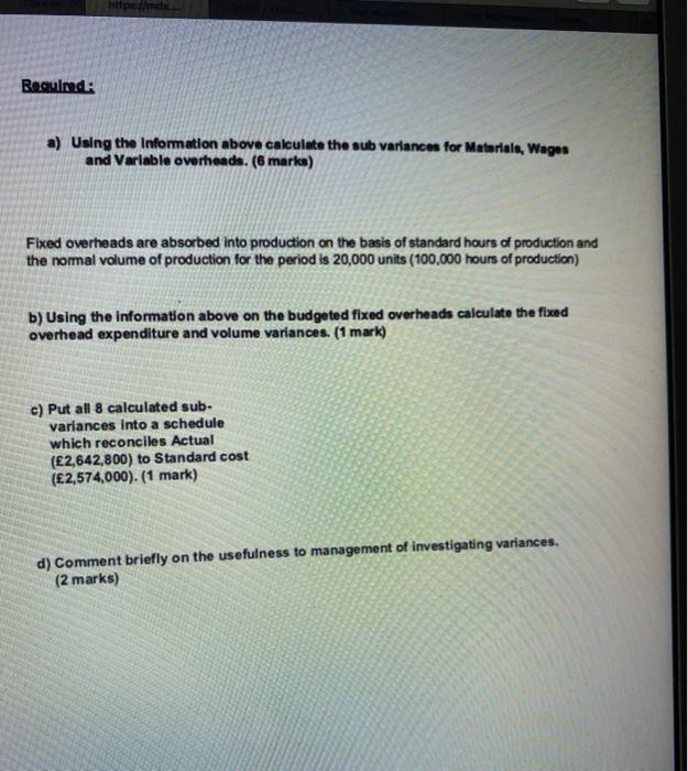 question 5. FarmFresh produces luxury Easter picnic baskets (6 per box) which