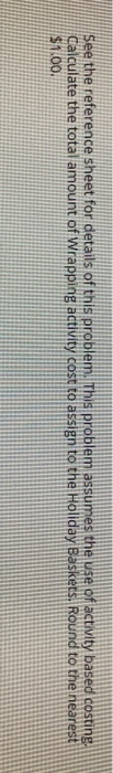  See the reference sheet for details of this problem. This problem