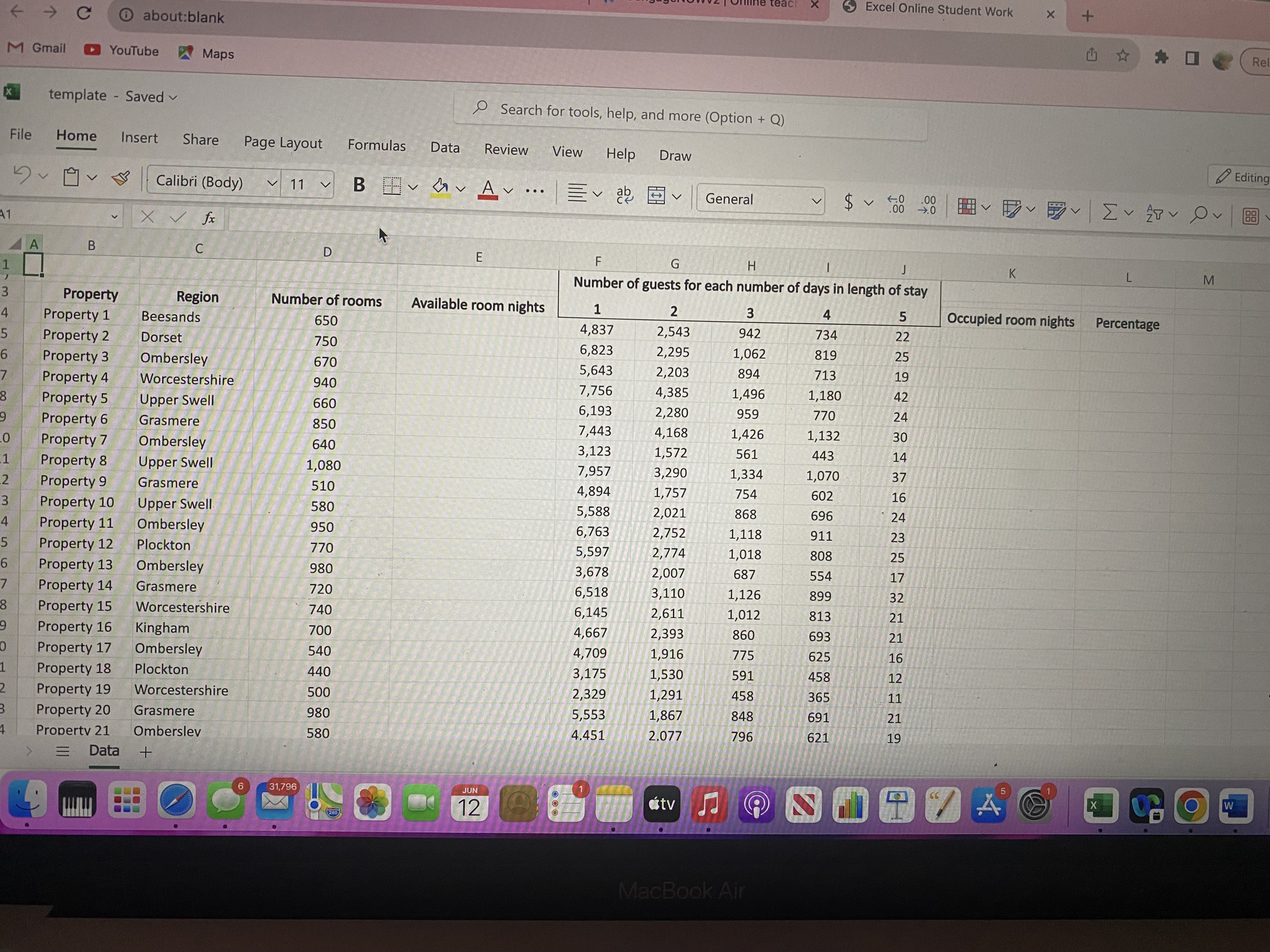  Question 1: cell E4- Enter a formula that results in the