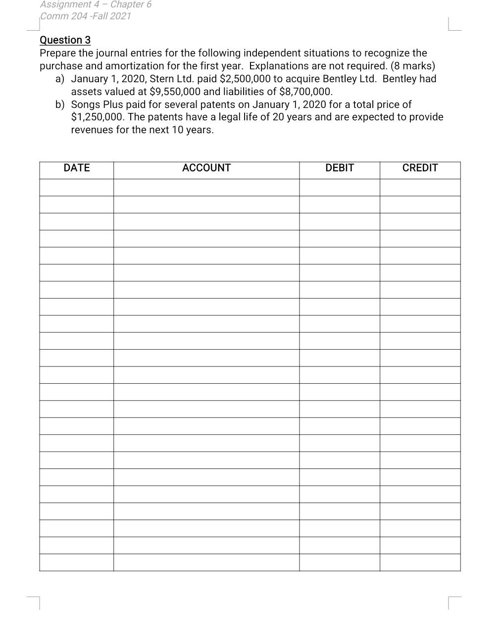 kindly send me answer as soon as possible. Assignment 4 -