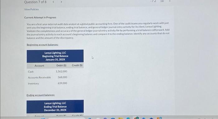  ASAP Current Attempt in Progress You are a fist year edernal