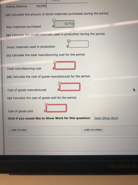 Announcements SOURCES HW Your answer is partially correct. Try again. The following