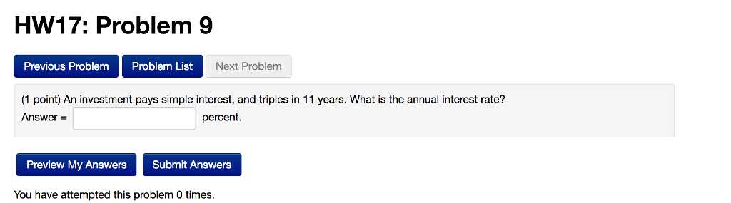  HW17: Problem 9 Previous Problem Problem ListN Next Problem (1 point)