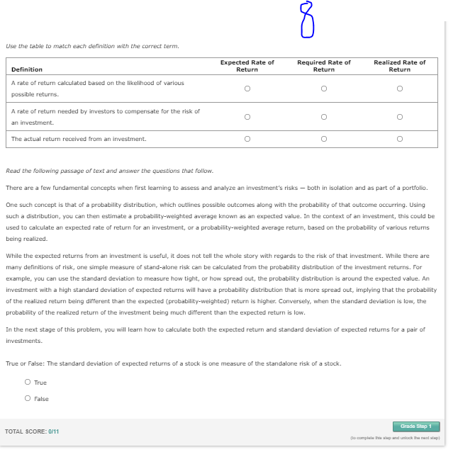  Use the table to match each definition with the correct term.