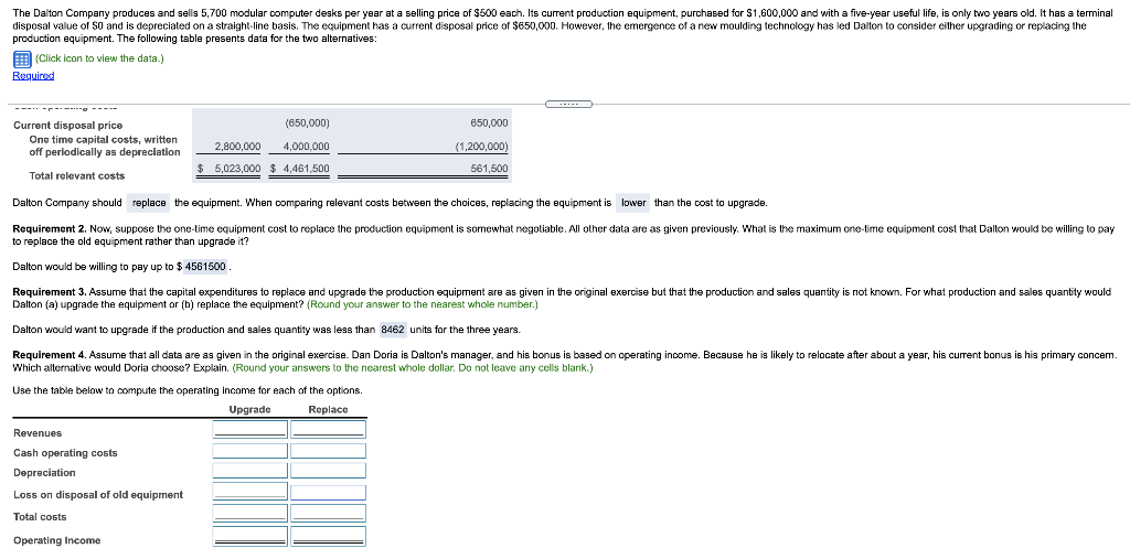 I need help answering requirement 4. please show all the steps and