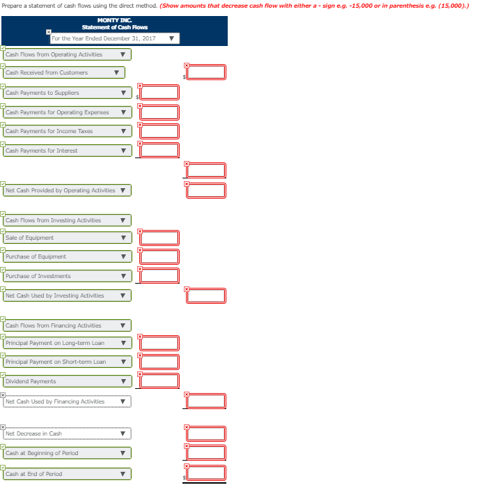 a greeting card compary, had the following statements prepared as of December