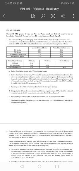 MOI 19% -239 FIN 405 - Project 2 - Read-only .