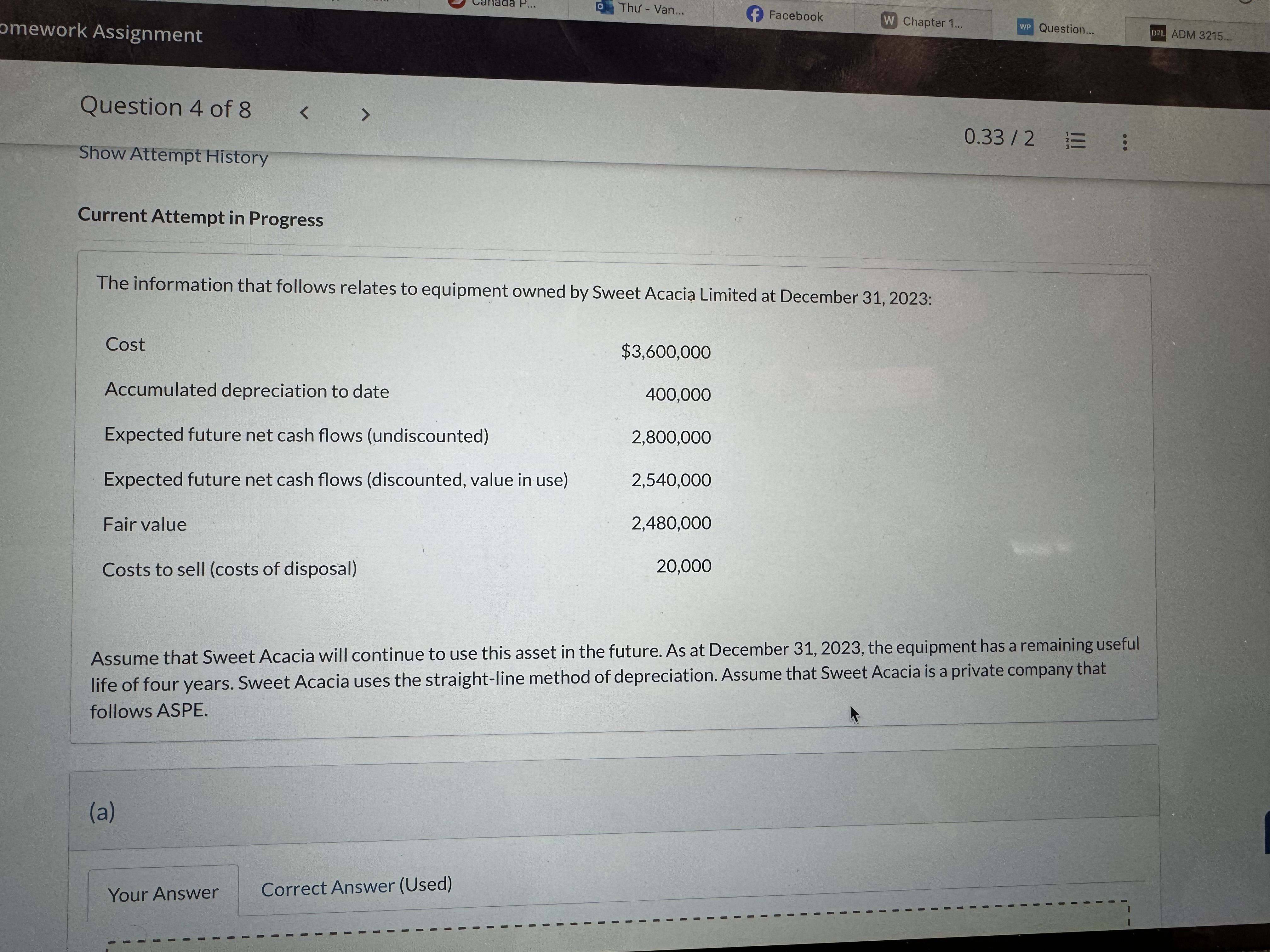  Your answer is partially correct. Prepare the journal entry at December