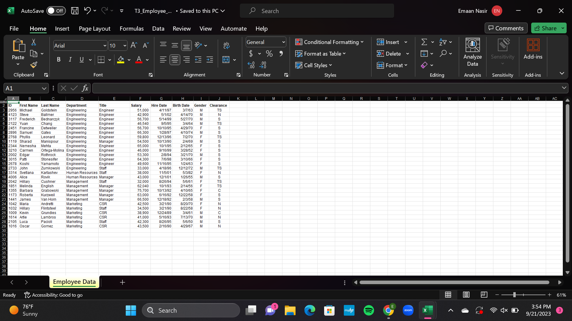 SecureIT, Inc., is a small computer security contractor that provides computer security