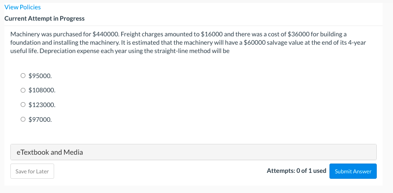total assets of $1360000, plant assets of $650000, and accumulated depreciation of