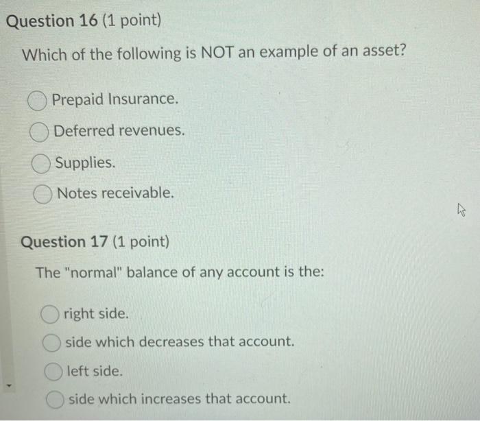Deferred revenue. Wages expense. Dividends declared. A bank loan which matures (is