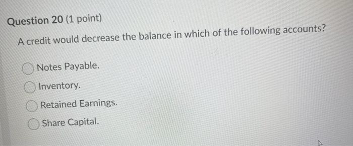 due and must be repaid) in 5 years. Question 13 (1 point)