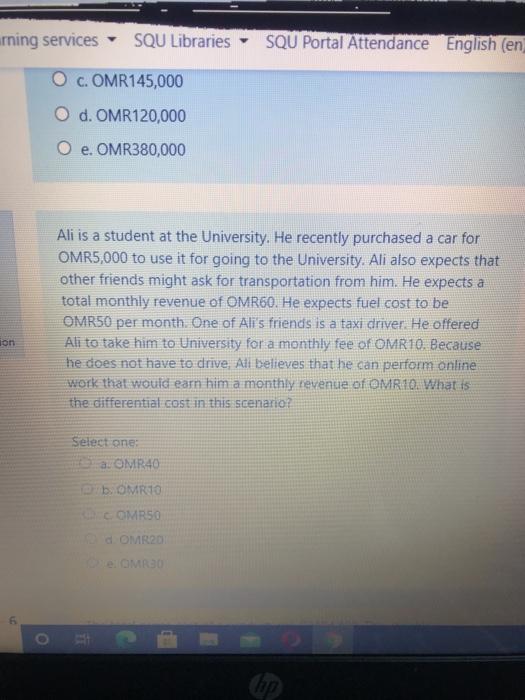  arning services SQU Libraries - SQU Portal Attendance English (en O