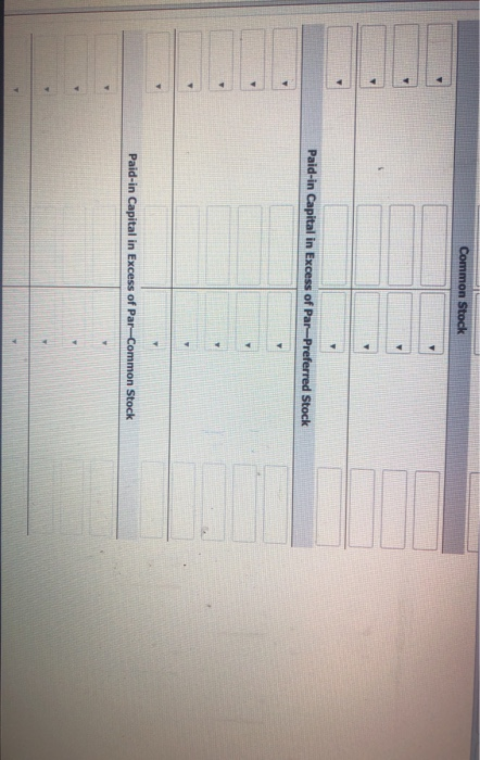 On January 1, 2020, the ledger contained the following stockholders' equity balances