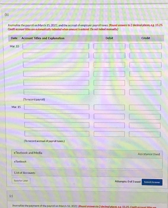 and wages expense Swifty Hardware has four employbes who are paid on