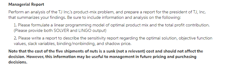 Inc.'s makes three nut mixes for sale to grocery chains located in