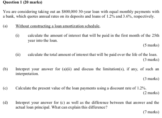 Hi, could you help me answer Question 1 with the necessary workings