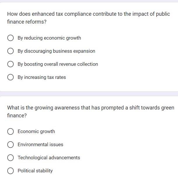 on fiscal challenges Over-reliance on borrowing Improved infrastructure without financial implications What