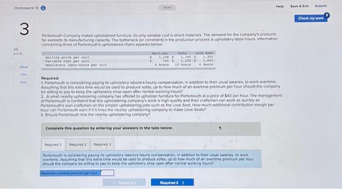  Homework 10 Sot Help Save & EX Submit Check my work