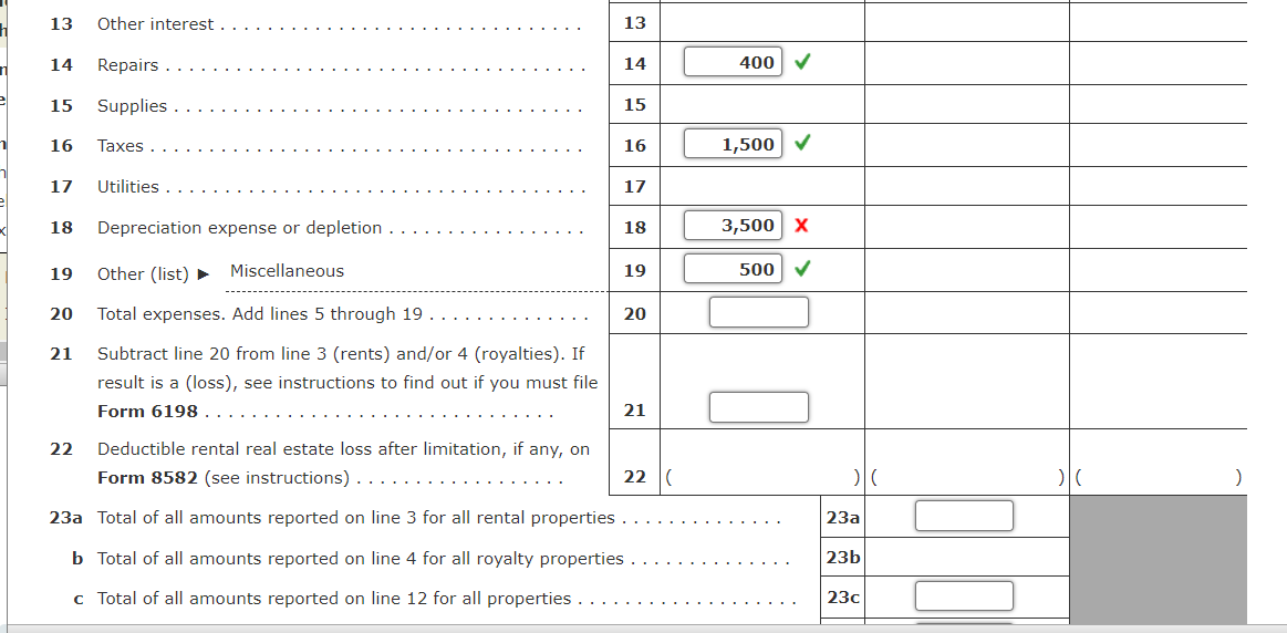 expense or depletion Question: Solution: 8. Noah and Joan own a condo