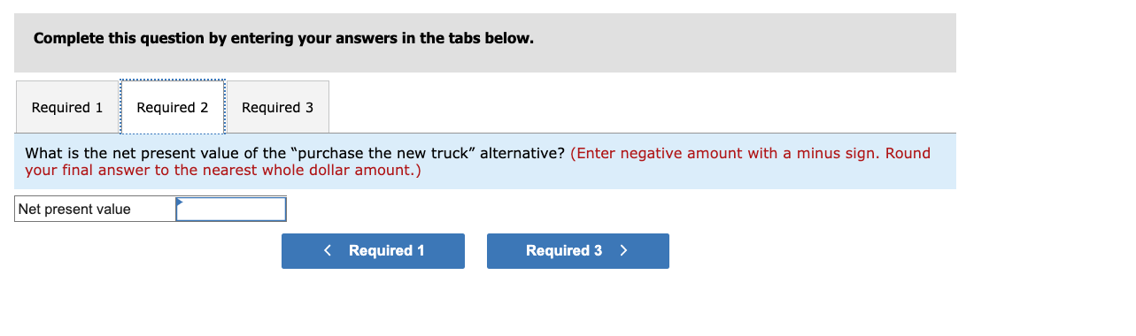 The truck is worn out and must be either overhauled or replaced