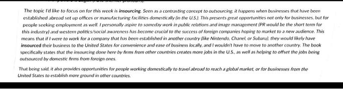 please reply to this postty The topic l'd like to focus on