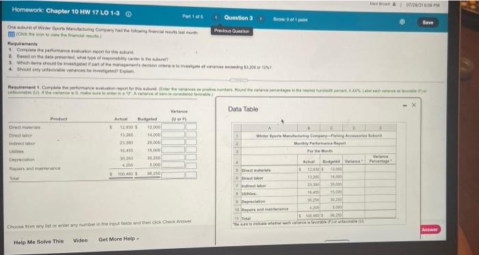  AM Beve Homework: Chapter 10 HW 17L0 1-3 Question 3 Bofun
