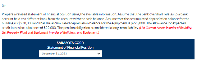 Assume that the bank overdraft relates to a benk account held at