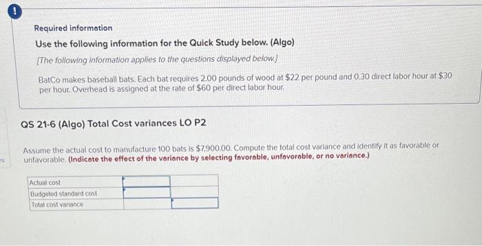 (Algo) [The following information applies to the questions displayed below.] BatCo makes