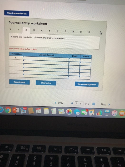 during May 2017 follows a. Purchased raw materials on credit, $260,000 b.