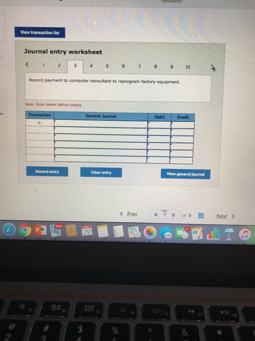 Materials requisitions record use of the following materials for the month. Job