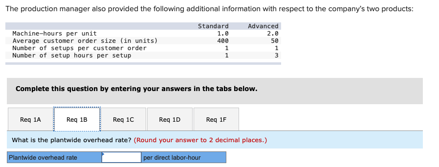 model and an Advanced Model. It has provided the following information with
