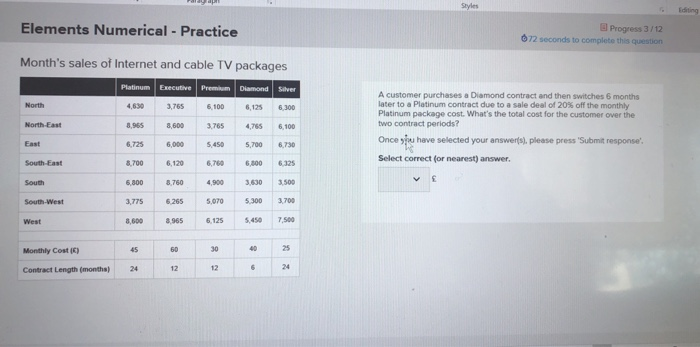  I need steps please Styles Editing Elements Numerical - Practice O