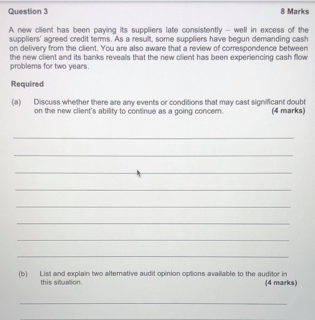 do you think auditors do not give users what they want? (3