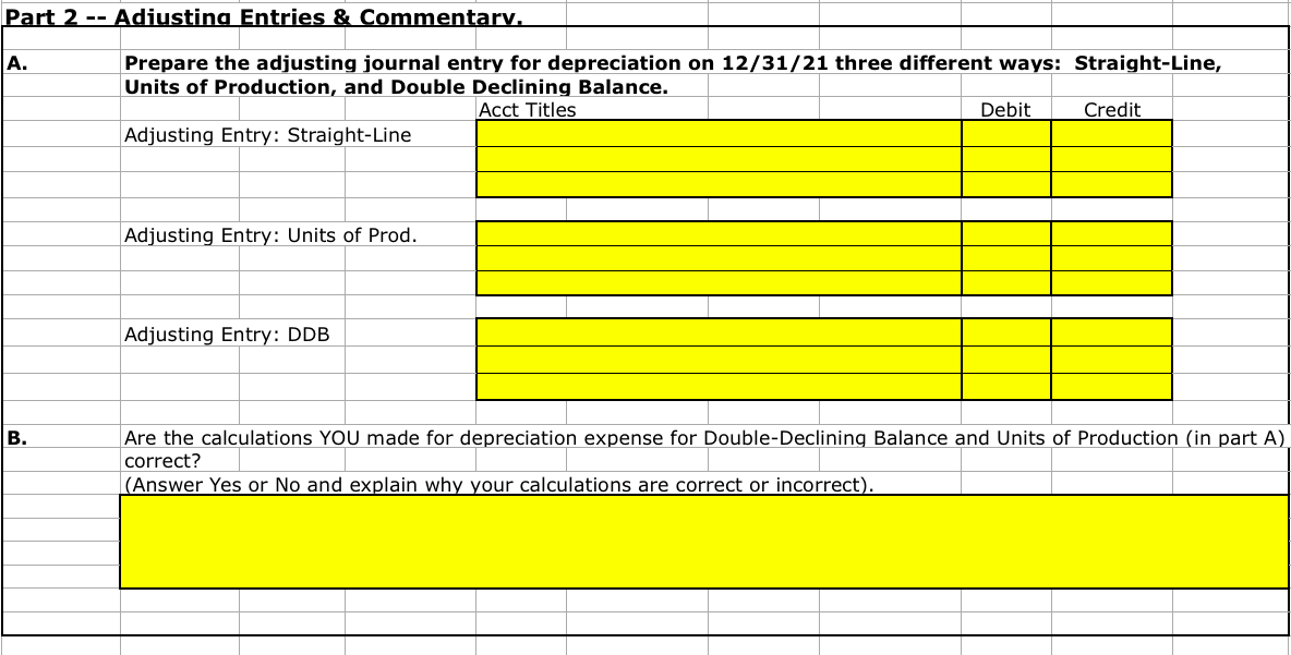 explanation. Instructions Use the following data to complete the depreciation calculations: Equipment