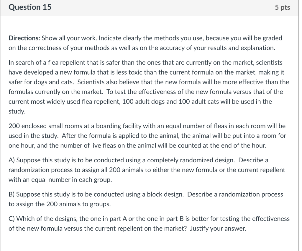 the methods you use, because you will be graded on the correctness