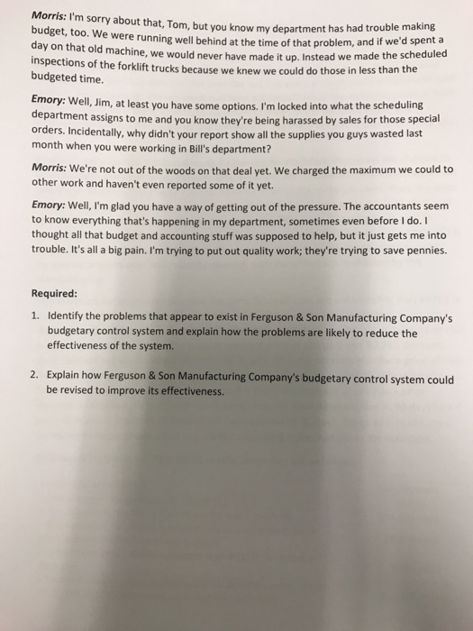 Jim Morris strolled back to their plant from the administrative offices of