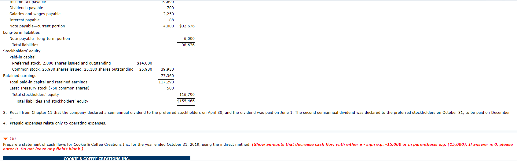 the first year of operations, but does not understand how to prepare