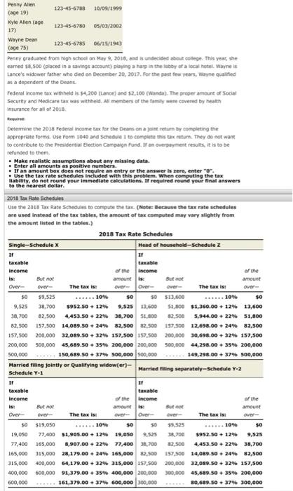 H. and Wanda B. Dean are married and live at 431 Yucca