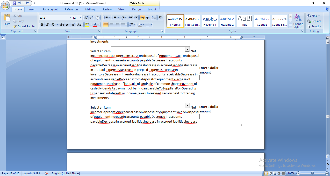 Q3/ The income statement and unclassified statement of financial position for Wildhorse,