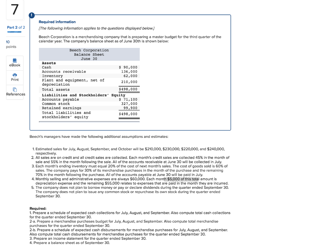  Please show step by step for only Required 4: Prepare the