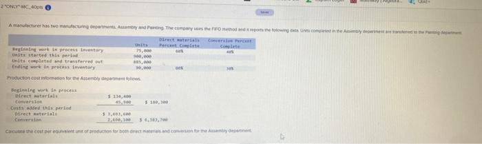  please answer clearly. 2 ONLY MCB Amantecture has we manufacturing demand